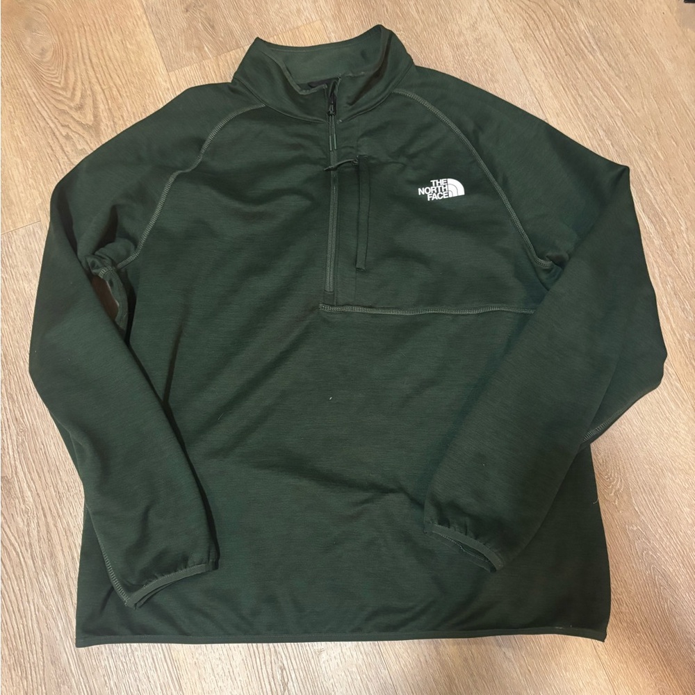 The North Face Forest Green Men's Fleece Quarter-Zip